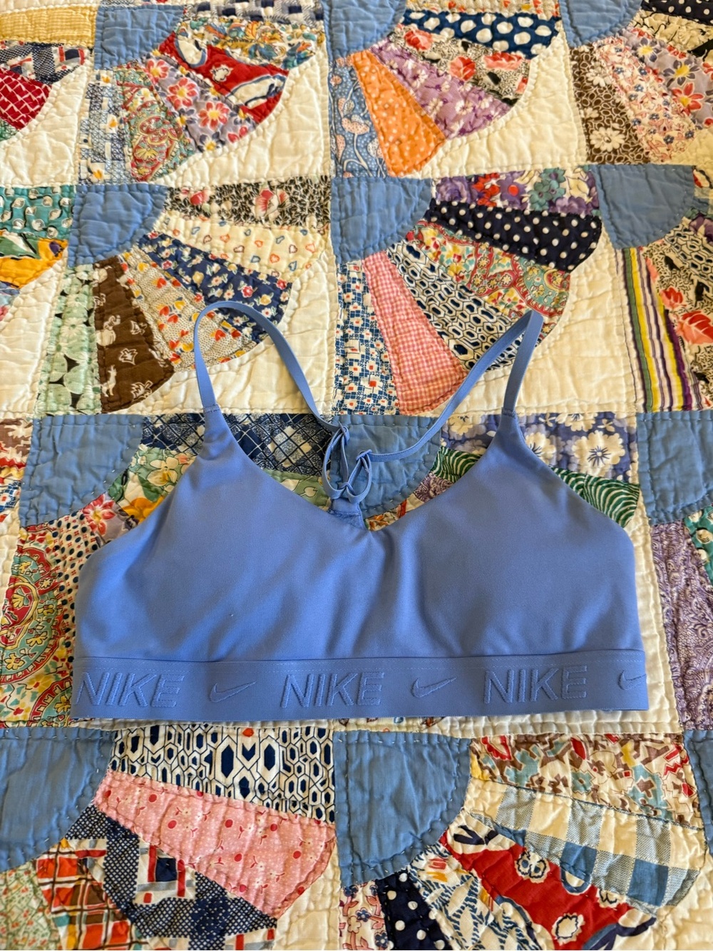 Nike Light Periwinkle Blue Stretch Sports Bralette